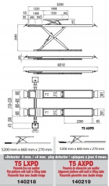 Platform scissor lifts T5AXPD (drawing)